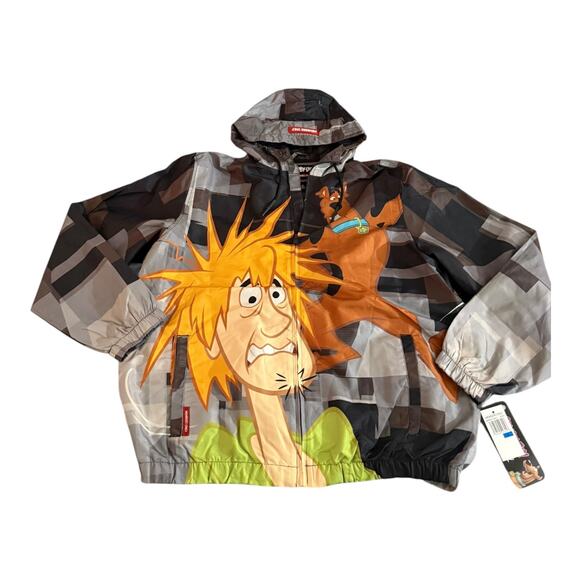 Members Only x Scooby Doo Windbreaker Jacket Men’s XL NWT - Picture 1 of 10